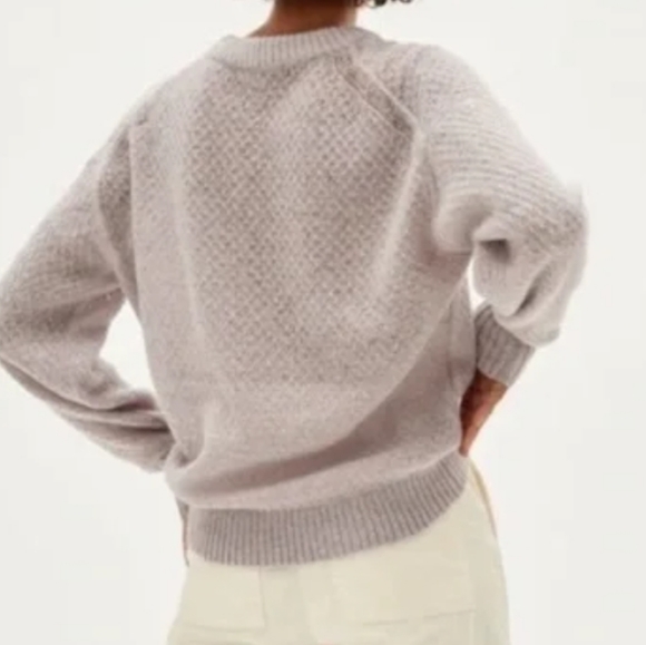 Everlane Lavender Gray Oversized Alpaca Sweater - Picture 2 of 5